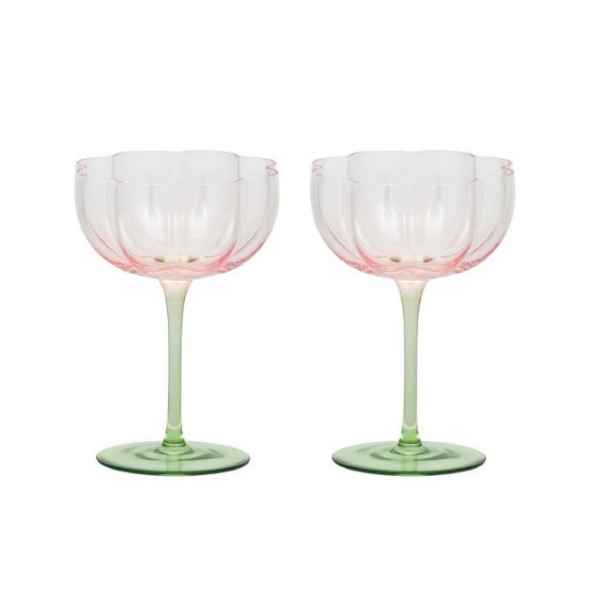 LOTTI TULIP GLASS SET 2 