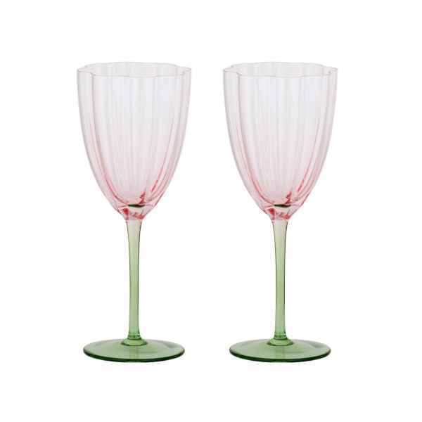 LOTTI TULIP WINE GLASS SET 2